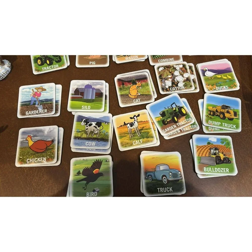 John Deere Matching Game Preschool Farm Game Masterpieces Complete